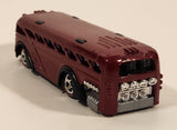 2005 Hot Wheels Red Lines Surfin' School Bus Metalflake Red Die Cast Toy Car Vehicle