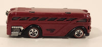 2005 Hot Wheels Red Lines Surfin' School Bus Metalflake Red Die Cast Toy Car Vehicle