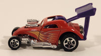 2001 Hot Wheels Hot Rods Fiat 500c Red Die Cast Toy Race Car Vehicle