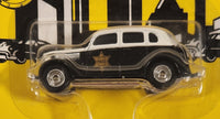 1990 Ertl The Walt Disney Company Dick Tracy '36 Ford Sedan Black and White Police Die Cast Toy Character Car Vehicle New in Package