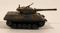 Rare Yatming No. 1101 Tank Green and Brown Camouflage Die Cast Toy Car Vehicle