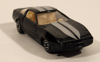Yatming No. 1038 Chevrolet Corvette Black Die Cast Toy Car Vehicle
