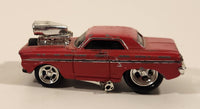 2002 Funline Muscle Machines Ford Thunderbolt Red Die Cast Toy Car Vehicle Missing A Wheel