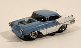 2002 Funline Muscle Machines 1956 Old 88 Blue and White Die Cast Toy Car Vehicle Missing The Engine