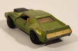 Vintage 1972 Lesney Matchbox Superfast AMX Javelin No. 9 Metallic Green Die Cast Toy Car Vehicle with Opening Doors