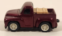 Namco Pickup Truck with Cargo Dark Red Pull Back Die Cast Toy Car Vehicle