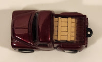 Namco Pickup Truck with Cargo Dark Red Pull Back Die Cast Toy Car Vehicle