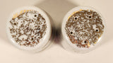 Vintage Black Bear and Beaver Gold Speckled White Porcelain Salt and Pepper Shaker Set Made in Japan