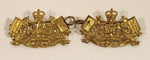 Vintage WWII RCS Royal Canadian Corps of Signals Shoulder Badge Title Set of 2