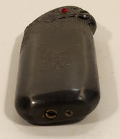 Embossed Eagle with Red Rhinestone Eyes Butane Lighter