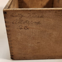 Antique The American Crayon Company Sandusky Ohio New York Old Faithful Sterling White Chalk Wood Box