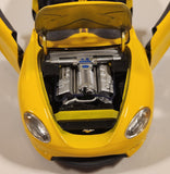 Maisto Mustang Mach III Convertible Yellow 1/18 Scale Die Cast Toy Car Vehicle with Opening Doors Hood Trunk