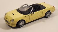 Masito Ford Thunderbird Yellow 1/18 Scale Die Cast Toy Car Vehicle with Opening Doors Hood Trunk