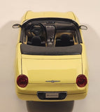 Masito Ford Thunderbird Yellow 1/18 Scale Die Cast Toy Car Vehicle with Opening Doors Hood Trunk
