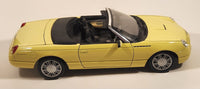 Masito Ford Thunderbird Yellow 1/18 Scale Die Cast Toy Car Vehicle with Opening Doors Hood Trunk