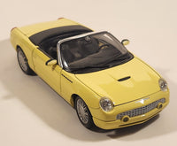 Masito Ford Thunderbird Yellow 1/18 Scale Die Cast Toy Car Vehicle with Opening Doors Hood Trunk
