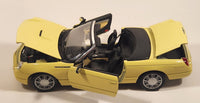 Masito Ford Thunderbird Yellow 1/18 Scale Die Cast Toy Car Vehicle with Opening Doors Hood Trunk