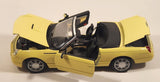 Masito Ford Thunderbird Yellow 1/18 Scale Die Cast Toy Car Vehicle with Opening Doors Hood Trunk
