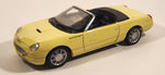 Masito Ford Thunderbird Yellow 1/18 Scale Die Cast Toy Car Vehicle with Opening Doors Hood Trunk Missing Mirrors