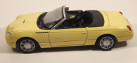 Masito Ford Thunderbird Yellow 1/18 Scale Die Cast Toy Car Vehicle with Opening Doors Hood Trunk Missing Mirrors