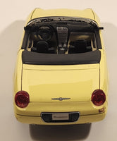 Masito Ford Thunderbird Yellow 1/18 Scale Die Cast Toy Car Vehicle with Opening Doors Hood Trunk Missing Mirrors