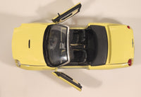 Masito Ford Thunderbird Yellow 1/18 Scale Die Cast Toy Car Vehicle with Opening Doors Hood Trunk Missing Mirrors