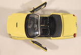 Masito Ford Thunderbird Yellow 1/18 Scale Die Cast Toy Car Vehicle with Opening Doors Hood Trunk Missing Mirrors