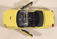 Masito Ford Thunderbird Yellow 1/18 Scale Die Cast Toy Car Vehicle with Opening Doors Hood Trunk Missing Mirrors