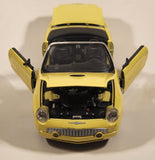 Masito Ford Thunderbird Yellow 1/18 Scale Die Cast Toy Car Vehicle with Opening Doors Hood Trunk Missing Mirrors
