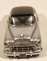 Jada Dub City 1953 Chevrolet Bel Air Silver with Black Roof 1/24 Scale Die Cast Toy Car Vehicle with Opening Doors and Hood
