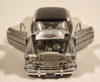 Jada Dub City 1953 Chevrolet Bel Air Silver with Black Roof 1/24 Scale Die Cast Toy Car Vehicle with Opening Doors and Hood