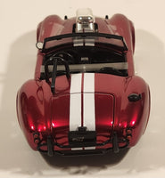 Jada Toys No. 30978 1965 Shelby Cobra 427 S/C Snake Bite Red 1/24 Scale Die Cast Toy Car Vehicle with Opening Doors Hood Trunk