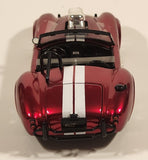 Jada Toys No. 30978 1965 Shelby Cobra 427 S/C Snake Bite Red 1/24 Scale Die Cast Toy Car Vehicle with Opening Doors Hood Trunk