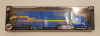 2002 Jada Toys Hot Rigz Freightliner Columbia 120 Blue 1:32 Scale Die Cast Toy Car Vehicle with Box