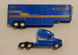 2002 Jada Toys Hot Rigz Freightliner Columbia 120 Blue 1:32 Scale Die Cast Toy Car Vehicle with Box