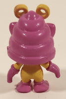 Bug Like Alien 1 1/2" Pink and Yellow Squishy Rubber Toy Figure