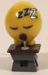 2016 Fun 2 Play Student Emoji Asleep in School Desk 1 1/4" Emoji PVC Toy Figure