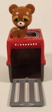 2018 Jazwares Feisty Pets Mini Misfits Sir Growls-A-Lot Brown Bear 1 7/8" Toy Figure with Moving Mouth and Eyes Including Red Carrier Crate