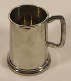 Vintage Fine British Pewter Sheffield England The Rose & Crowns Edmonton's Original English Pub Dan C. Metal Beer Mug Cup with Glass Bottom