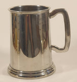 Vintage Fine British Pewter Sheffield England The Rose & Crowns Edmonton's Original English Pub Dan C. Metal Beer Mug Cup with Glass Bottom