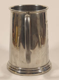 Vintage Fine British Pewter Sheffield England The Rose & Crowns Edmonton's Original English Pub Dan C. Metal Beer Mug Cup with Glass Bottom