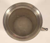 Vintage Fine British Pewter Sheffield England The Rose & Crowns Edmonton's Original English Pub Dan C. Metal Beer Mug Cup with Glass Bottom
