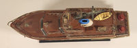 Vintage Waco Caribbean Cruiser Boat Yacht AM Transistor Radio with Stand and Life Boat Tested and Working