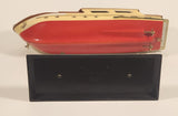 Vintage Waco Caribbean Cruiser Boat Yacht AM Transistor Radio with Stand and Life Boat Tested and Working