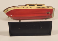 Vintage Waco Caribbean Cruiser Boat Yacht AM Transistor Radio with Stand and Life Boat Tested and Working