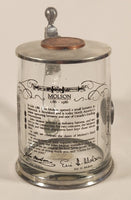 Rare Rastal Molson 1786-1986 200th Annivesary Founder John Molson Clear Glass Beer Mug with Metal Lid