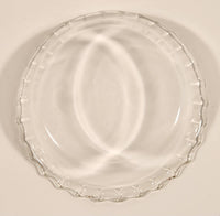 Vintage Pyrex 206 Mini Tart Pie Scalloped Fluted Edge Clear Glass 6" Dessert Dish Made in U.S.A.