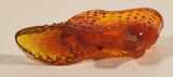 Vintage Fenton Red and Orange Lions Head High Heel Shoe Art Glass Ornament