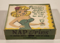 Vintage 1951 Monogram of California Giftcraft Nap Grins 12 Napkins With A Sense of Humor New In Box