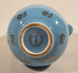 Vintage Guaranteed 22K Gold Made in U.S.A. Blue with Gold Floral Decor Pitcher Jug